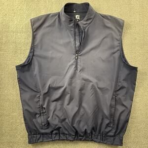 Footjoy Vest Adult Extra Large Blue Sleeveless Gilet Golfing Casual Men's